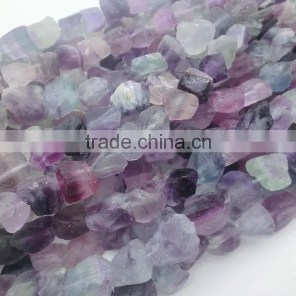 10-13*15*18mm Rianbow Fluorite , Semi Precious Stone,Rough Tumble-nugget Strand Stone photo-3