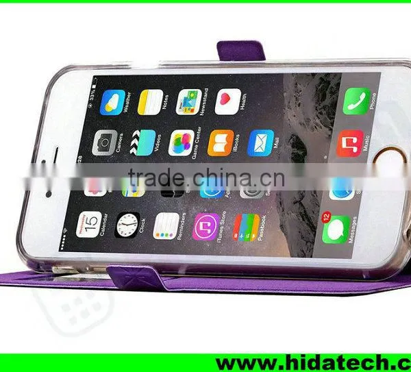 Wallet Patten Mobile Phone Flip Leather Case for Iphone 6 Leather Pouch photo-5