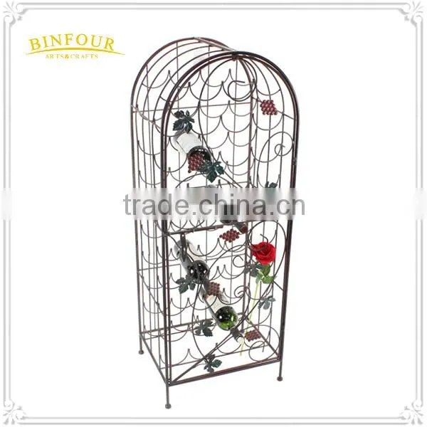 Wholesale Corner Liquor Metal Wine Cabinet Wine Display Racks photo-6