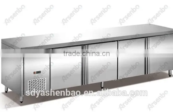 Luxurious Stainless Steel Workbench Refrigerator/commercial Kitchen Worktable Refrigerator