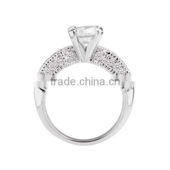 Cubic Zirconia Luxurious Wedding Ring for Women With AAA+ Cubic Zircon