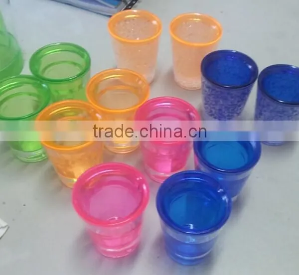1.4 OZ Double-wall Plastic Freezer Mugs,plastic Short Glass photo-2