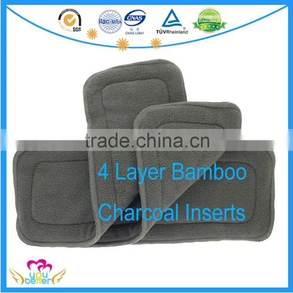Charcoal Bamboo Nappy Insert Reusable Diaper Inserts photo-2