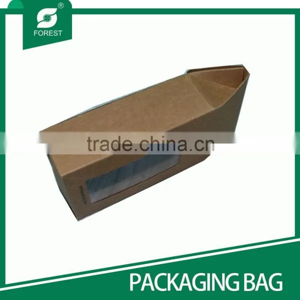 HIGH QUALITY BROWN KRAFT PAPER WINE BOTTLE PACKAGING BAGS WITH CLEAR WINDOW Quality Choice photo-5