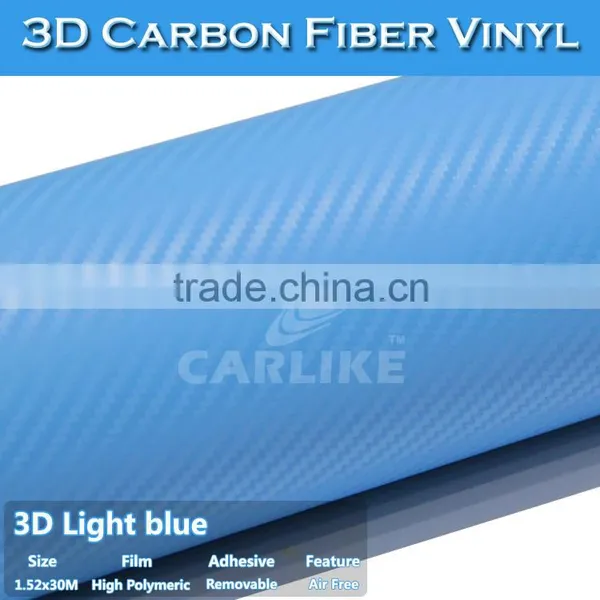 Blue 3D Sticker Carbon Fiber With Air Bubble Free photo-6