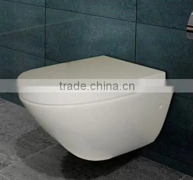 YJ9666 Ceramic Bathroom Save Spaces Wall Hung Toilet/WC/ Water Closet