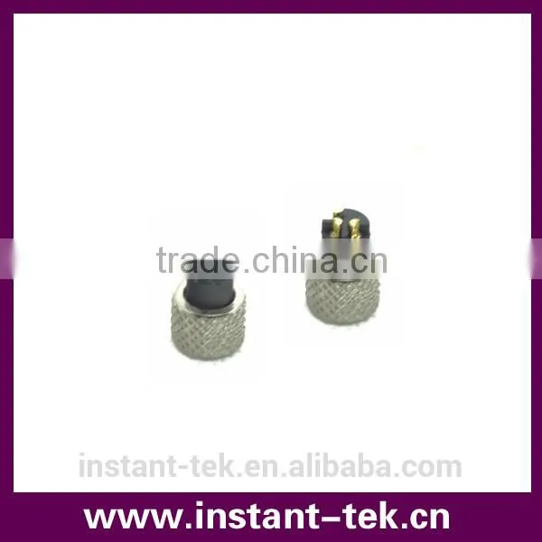 INST M8 Female Male Angle 90 Degree Cable Mould 4pin Circular Ip67 Waterproof Connector photo-4