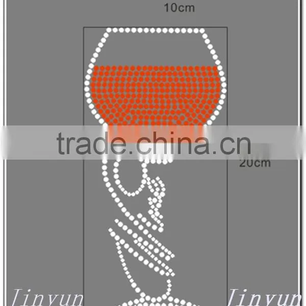 Wholesales and Customized Rhinestone Transfer Iron on Cup photo-3