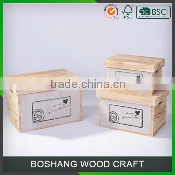 Variety of Colors Small Wooden Box Made in China photo-3