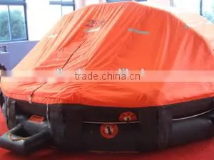 Throw-over type inflatable liferaft for 25 person