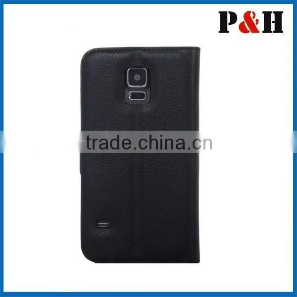 Stand Holder Card Cash Slots Leather Mobile Phone Case for Samsung S5 photo-4