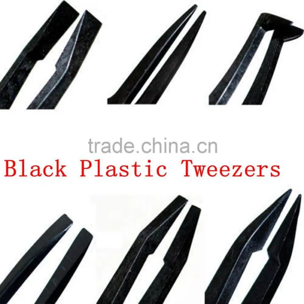 Cheap Plastic Industrial Tweezers/disposable Plastic Industrial Tweezers Black photo-4