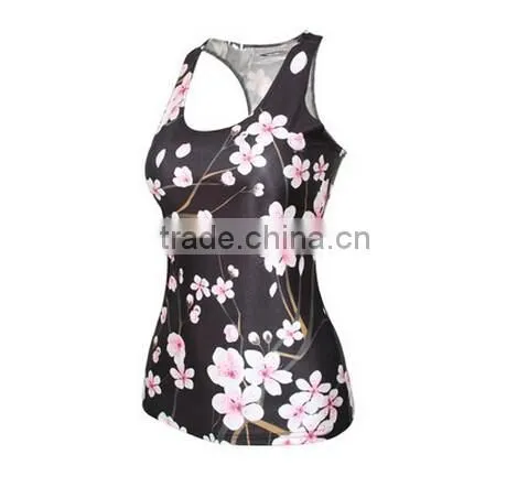 Women Sexy Bodycon Delicate Summer New Tree Print 3D Vest Tops photo-5