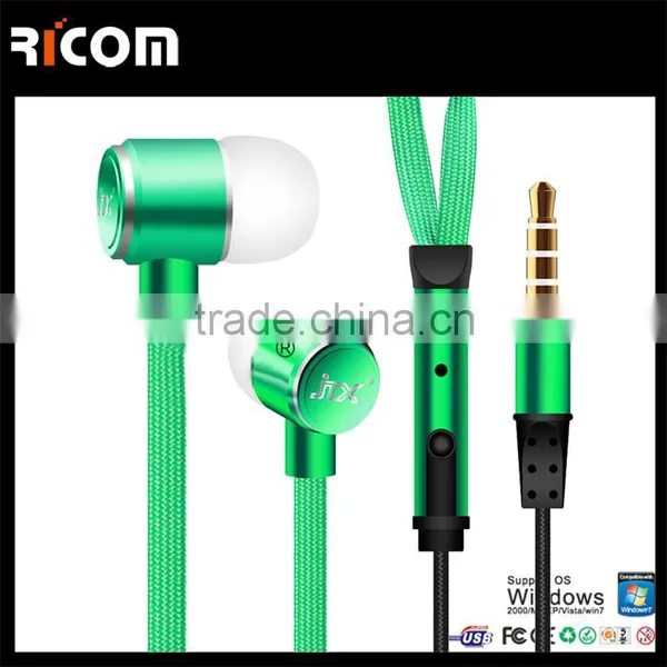 Hot Sell HIFI Stereo Shoelace Earphone Design With 3.5DC and With Microphone--EO3031B photo-4