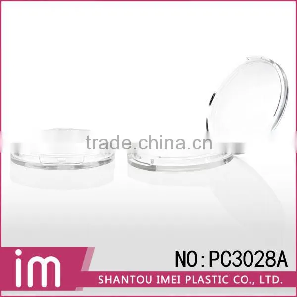 Round Transparent Plastic Makeup Case Powder Blush Containers photo-2