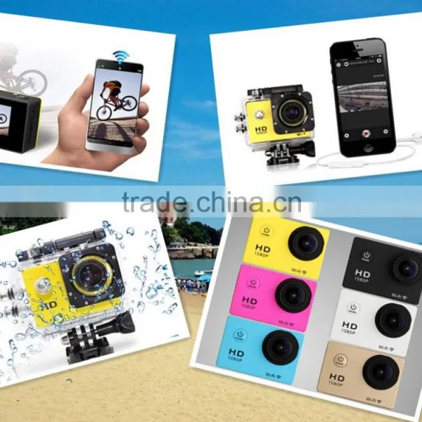 Action Camera Full hd 1080p With 5.0 Cmos Sensor /waterproof 30 M/wifi photo-3