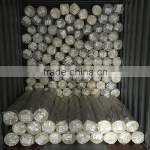 New Arrival 100% Polyester Linen Like Plain Curtain Fabric photo-3