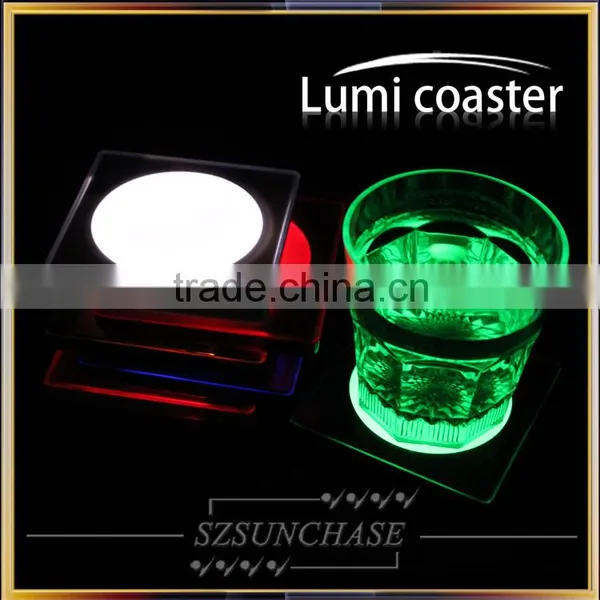 New Design Colorful LED Drink Coaster, Coaster Black Light photo-3