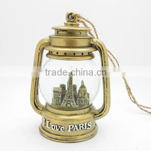 Golden Color Led Creative Home Decor Snow Globe With Blowing Snow photo-3