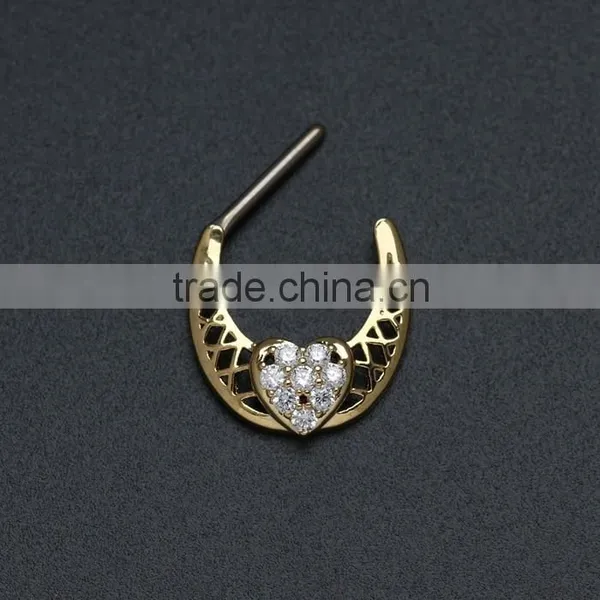 14G 316L Surgical Steel Hear Shape Nipple Shield Nipple Piercing photo-5