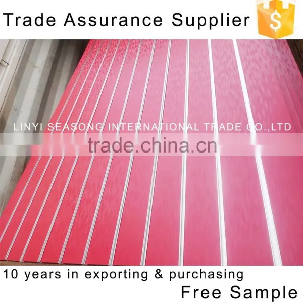 China 1220*2440mm*15mm One Side Melamine Faced Mdf Slot Board photo-6
