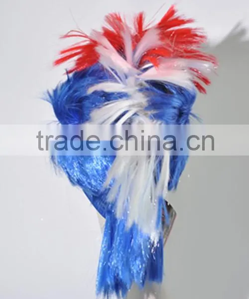 Cock Colorful Wig Clown Fans Wig Multi Color Wig N355 photo-3