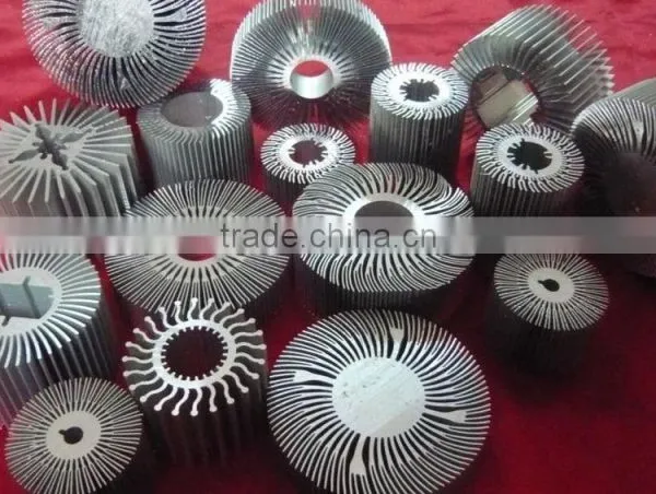 Aluminum 7 Extruded Sunflower Type Radial Heatsink photo-2