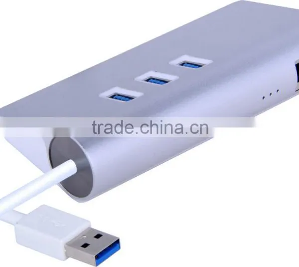 High-speed USB 3.0 3 Ports Hub With 1 Rj45 Gigabit Ethernet LAN Wired Network Adapter for Mac,iMac,MacBook Pro Air and Any pc photo-2