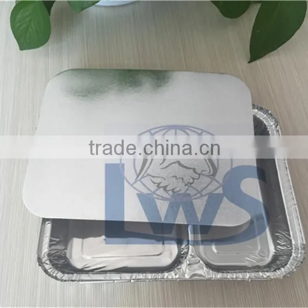 Two Compartments Alu Foil Food Container photo-3