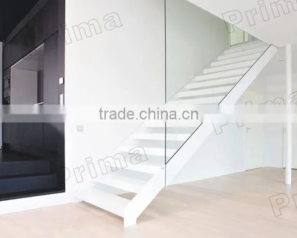Prefabricated Wood Stairway, Staircase Stringer, Inside Glass Stairs photo-4