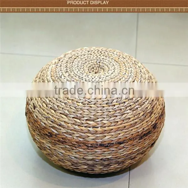 All Hand-woven Handmade Rattan Tatami Small Round Stool photo-2