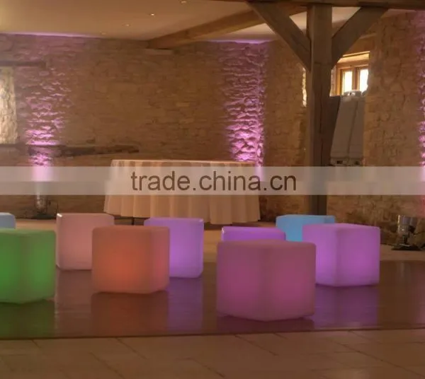 Outdoor Waterproof Led Cube Color Changing Furniture/swimming Pool Outdoor and Wedding Rgb Led Dental Chair/Led Cube Light photo-5