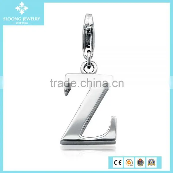 High Quality Silver Jewelry Letter X Charm Pendant in Sterling Silver photo-5