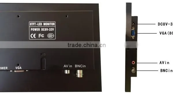 Square Size 1024*768 Wall Mount 8inch Ultra Thin Tft Mini Lcd Monitor photo-6