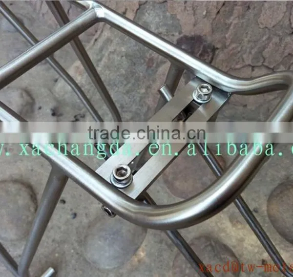 XACD Titanium Bicycle Rear Rack With Handing Brush Capacity 25kg Ti Bicycle Rear Rack photo-5