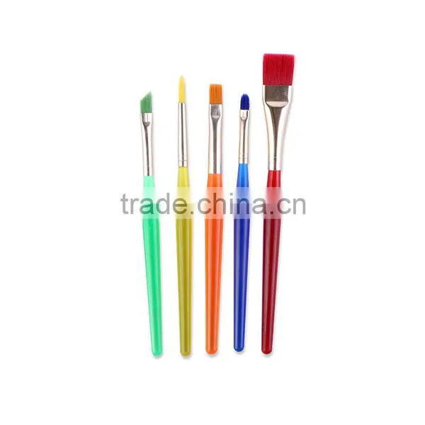BM-B-5 Bomega 5PCS Nylon Hair Kids Paint Brush Set Wholesale DIY Painting photo-2