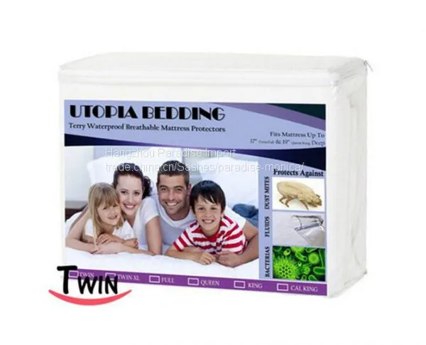 Hypoallergenic White Waterproof Mattress Protector