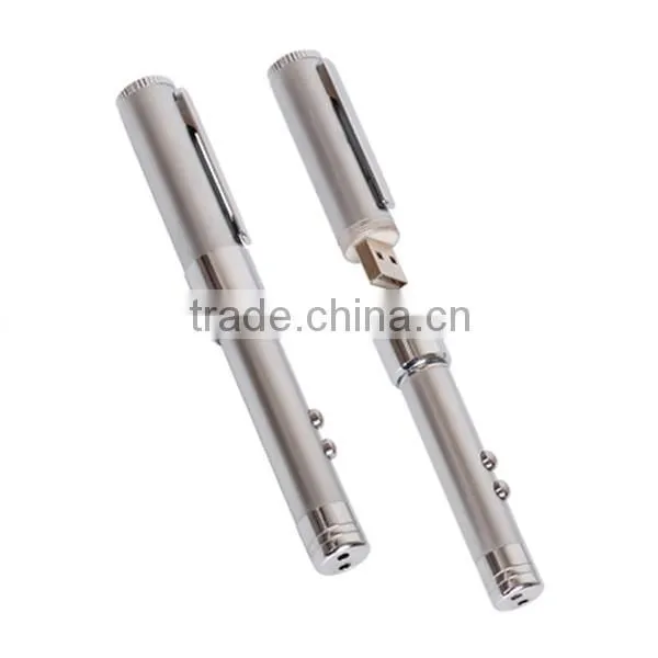 Promotional Gift Cheap Promo USB Flash Drive Twist Ball Pen With Laser Pointer and LED Light photo-3
