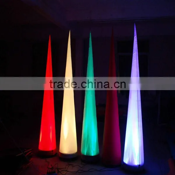Cheapest Product Advertising Inflatable Cones With Led With Logo