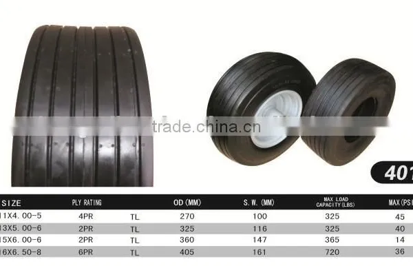 13x5.00-6 Lawn Mower Wheel Tubeless Golf Cart Pneumatic photo-2