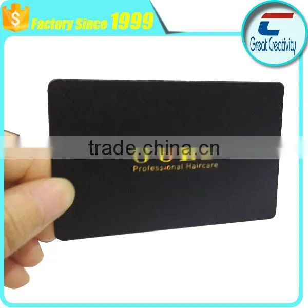 Metallic Effect Golden Hot Stamping PVC Card With Customized Design photo-3