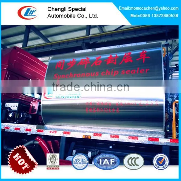 10000L Asphalt Tank 16cbm Gravel Bucket Synchronous Chip Sealer,construction Stone Chips With Howo Chassis photo-5