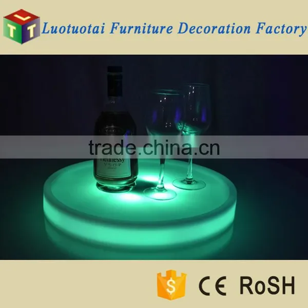 Excellent Quality Plastic Led Light Tray Wine Glass Holder Tray Use for Bar photo-2