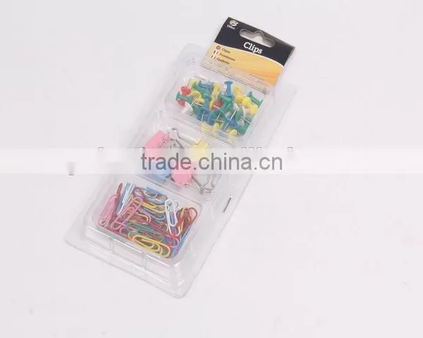 Clamp+Paper Clips+Push Pin/stationery Set