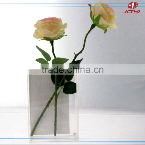Wholesale Custom Handmade Acrylic Vase With Photo Frame photo-4
