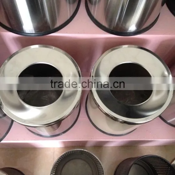 Standard Size for Indoor Dustbin Stainless Steel Funnal Top Room Trash Bin in photo-2