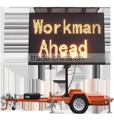 Mobile LED Variable Message Signs VMS Trailer For Sale photo-3