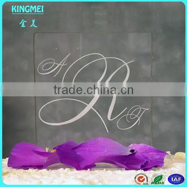 New Heart-shape Acrylic Trophies With Wooden Base,printing Acrylic Trophy Awards photo-4