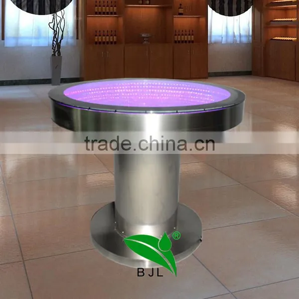 New Design Acrylic LED Round Table Lighting Dining Table photo-4