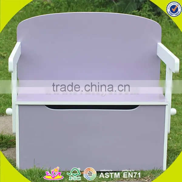 Wholesale Baby Wooden Storage Box Chair Cheap Kids Wooden Storage Box Chair Popular Children Wooden Storage Box W08G017A photo-3